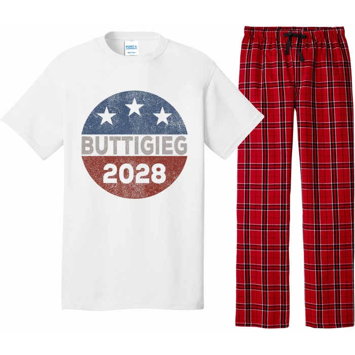 Retro Buddigieg 2028 Pete Buttigieg For President 2028 Pajama Set