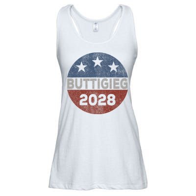 Retro Buddigieg 2028 Pete Buttigieg For President 2028 Ladies Essential Flowy Tank