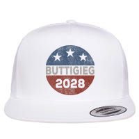 Retro Buddigieg 2028 Pete Buttigieg For President 2028 Flatbill Hat
