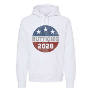 Retro Buddigieg 2028 Pete Buttigieg For President 2028 Premium Hoodie