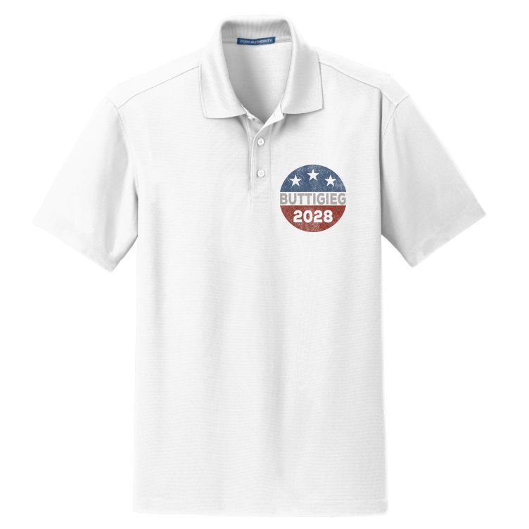 Retro Buddigieg 2028 Pete Buttigieg For President 2028 Dry Zone Grid Polo