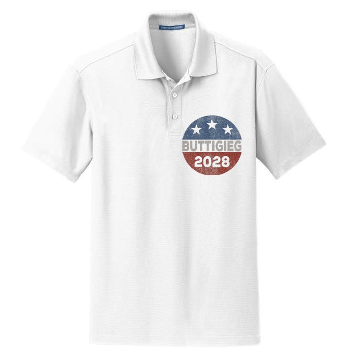 Retro Buddigieg 2028 Pete Buttigieg For President 2028 Dry Zone Grid Polo