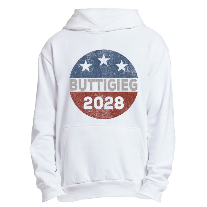 Retro Buddigieg 2028 Pete Buttigieg For President 2028 Urban Pullover Hoodie