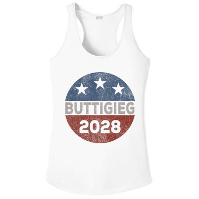 Retro Buddigieg 2028 Pete Buttigieg For President 2028 Ladies PosiCharge Competitor Racerback Tank