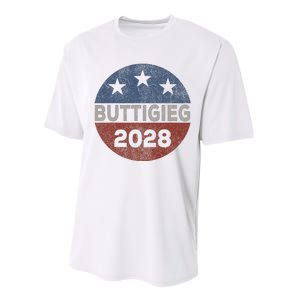 Retro Buddigieg 2028 Pete Buttigieg For President 2028 Performance Sprint T-Shirt