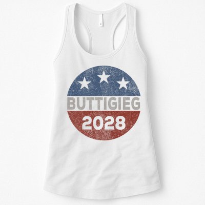 Retro Buddigieg 2028 Pete Buttigieg For President 2028 Womens Tank Top