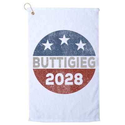 Retro Buddigieg 2028 Pete Buttigieg For President 2028 Golf Towel