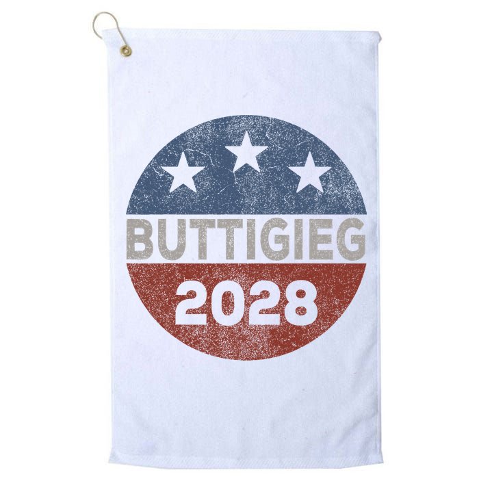Retro Buddigieg 2028 Pete Buttigieg For President 2028 Golf Towel