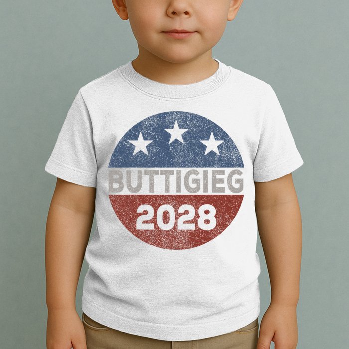 Retro Buddigieg 2028 Pete Buttigieg For President 2028 Toddler T-Shirt