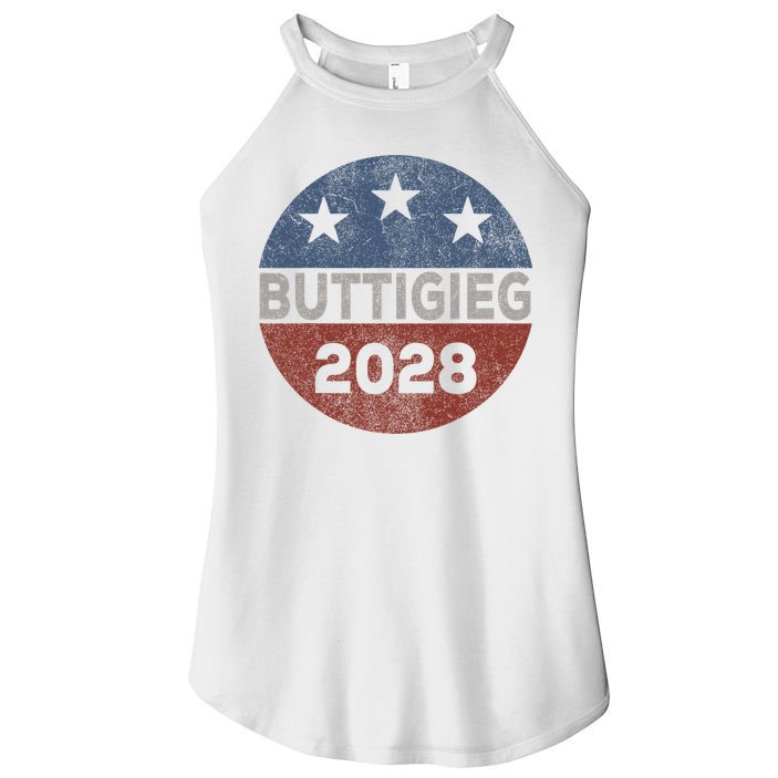 Retro Buddigieg 2028 Pete Buttigieg For President 2028 Women's Perfect Tri Rocker Tank