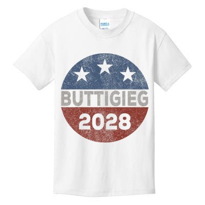 Retro Buddigieg 2028 Pete Buttigieg For President 2028 Kids T-Shirt