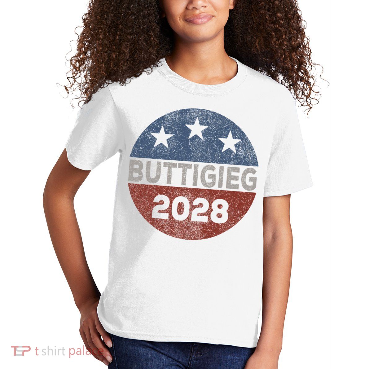 Retro Buddigieg 2028 Pete Buttigieg For President 2028 Kids T-Shirt