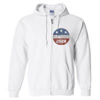 Retro Buddigieg 2028 Pete Buttigieg For President 2028 Full Zip Hoodie