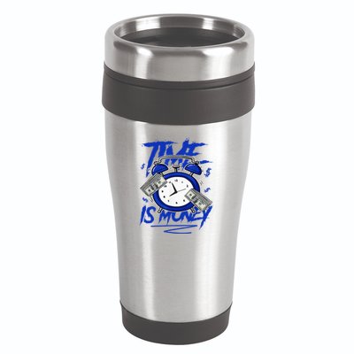 Racer Blue 5s To Match Time Is Money Shoes 5 Racer Blue 16oz Travel Tumbler