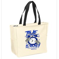 Racer Blue 5s To Match Time Is Money Shoes 5 Racer Blue Zip Tote Bag