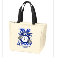Racer Blue 5s To Match Time Is Money Shoes 5 Racer Blue Zip Tote Bag