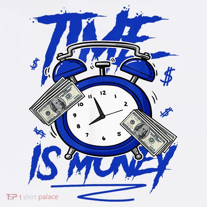 Racer Blue 5s To Match Time Is Money Shoes 5 Racer Blue Tall T-Shirt