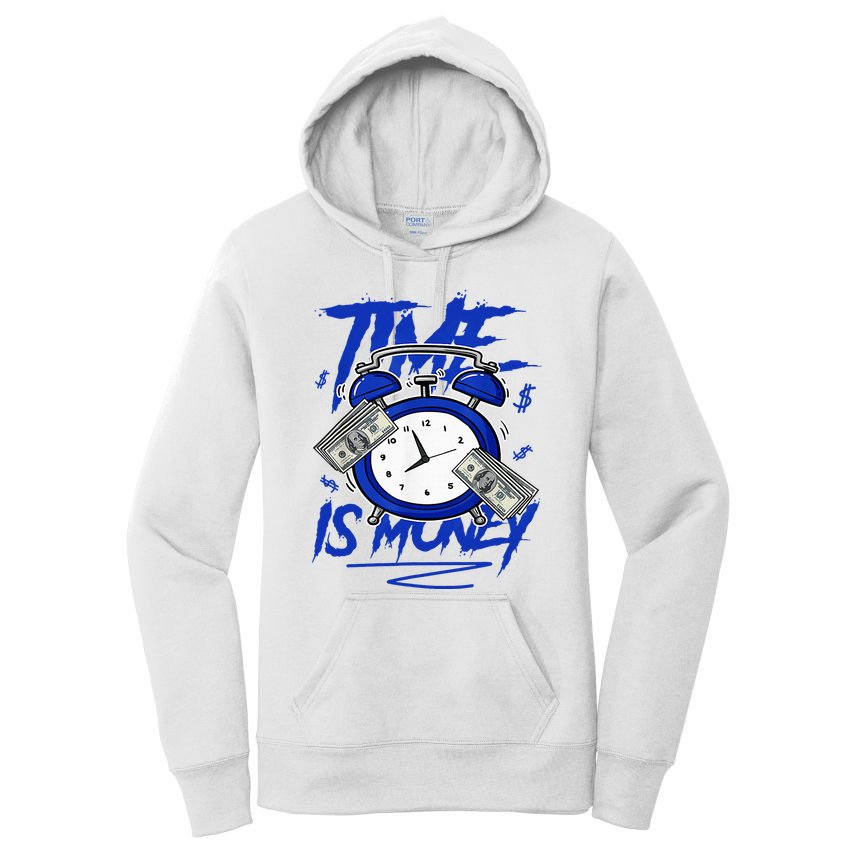 Racer Blue 5s To Match Time Is Money Shoes 5 Racer Blue Women's Pullover Hoodie