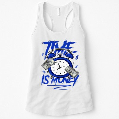 Racer Blue 5s To Match Time Is Money Shoes 5 Racer Blue Womens Tank Top