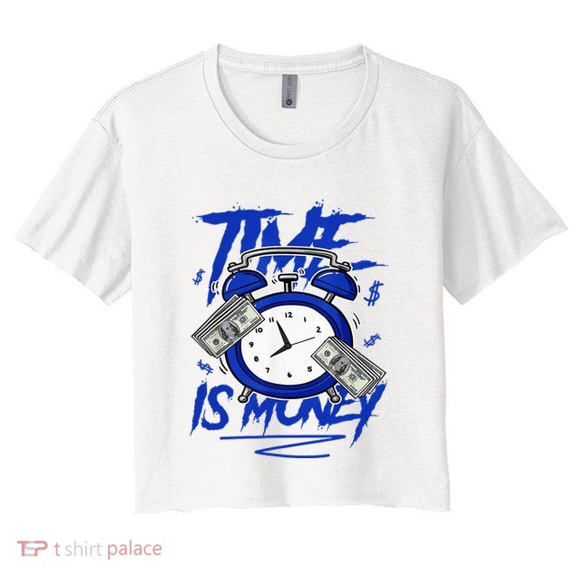 Racer Blue 5s To Match Time Is Money Shoes 5 Racer Blue Crop Top