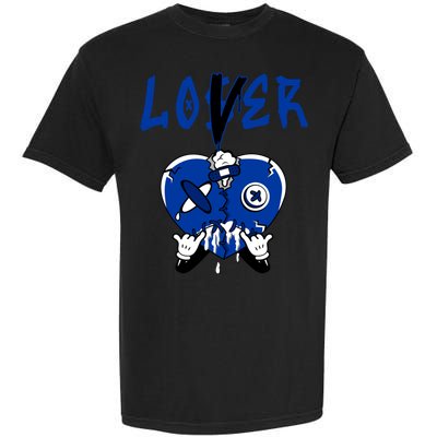 Racer Blue 5s Tee To Match Loser Lover Heart 5 Racer Blue Garment-Dyed Heavyweight T-Shirt