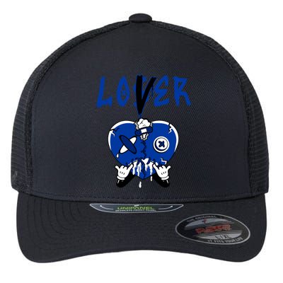 Racer Blue 5s Tee To Match Loser Lover Heart 5 Racer Blue Flexfit Unipanel Trucker Cap