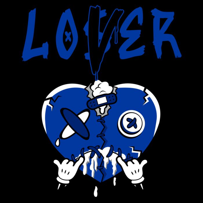 Racer Blue 5s Tee To Match Loser Lover Heart 5 Racer Blue 16 in Basic Backpack