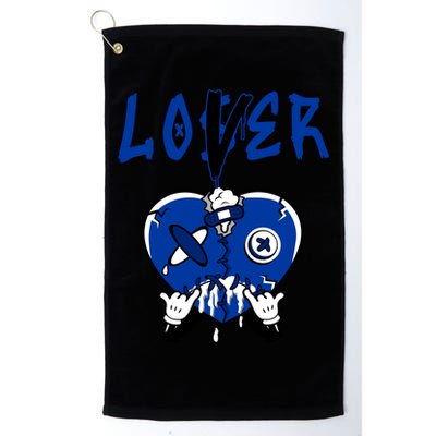 Racer Blue 5s Tee To Match Loser Lover Heart 5 Racer Blue Golf Towel