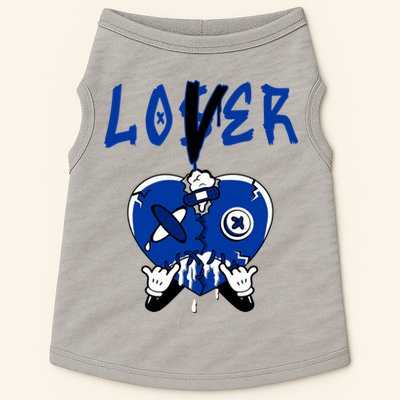 Racer Blue 5s Tee To Match Loser Lover Heart 5 Racer Blue Doggie Tank