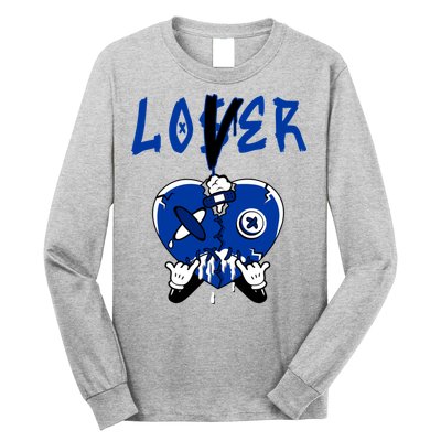 Racer Blue 5s Tee To Match Loser Lover Heart 5 Racer Blue Long Sleeve Shirt