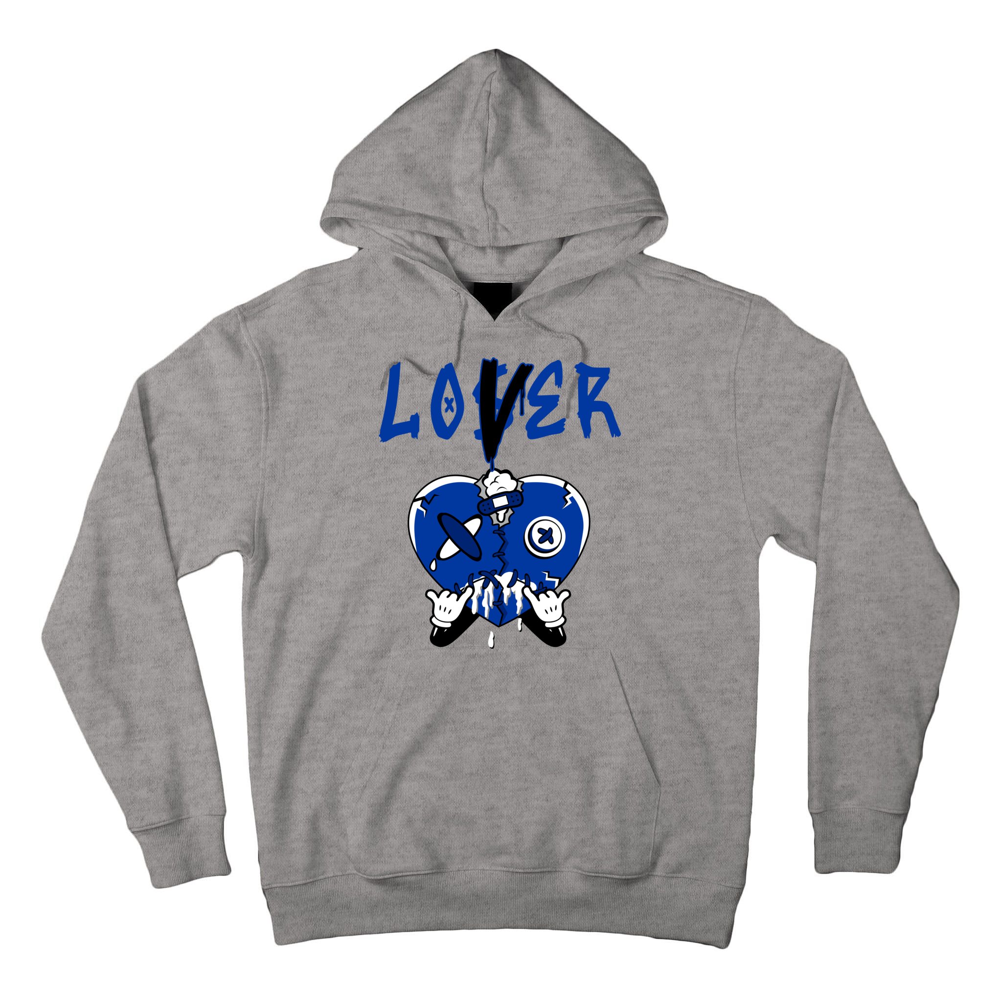 Racer Blue 5s Tee To Match Loser Lover Heart 5 Racer Blue Tall Hoodie
