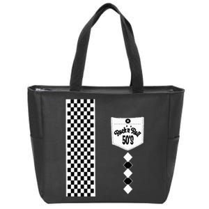 Rockabilly Bowling 50s Sock Hop Costumes Greaser Retro 1950s Zip Tote Bag