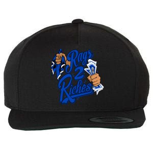 Racer Blue 5s Tee To Match Rag 2 Riches 5 Retro Racer Blue Wool Snapback Cap