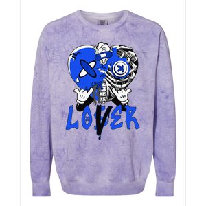 Racer Blue 5s Tee To Match Loser Lover Heart 5 Racer Blue Colorblast Crewneck Sweatshirt