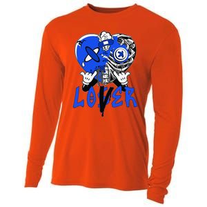 Racer Blue 5s Tee To Match Loser Lover Heart 5 Racer Blue Cooling Performance Long Sleeve Crew