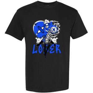 Racer Blue 5s Tee To Match Loser Lover Heart 5 Racer Blue Garment-Dyed Heavyweight T-Shirt