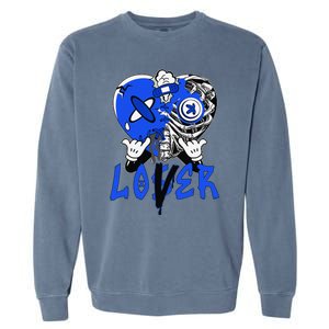 Racer Blue 5s Tee To Match Loser Lover Heart 5 Racer Blue Garment-Dyed Sweatshirt