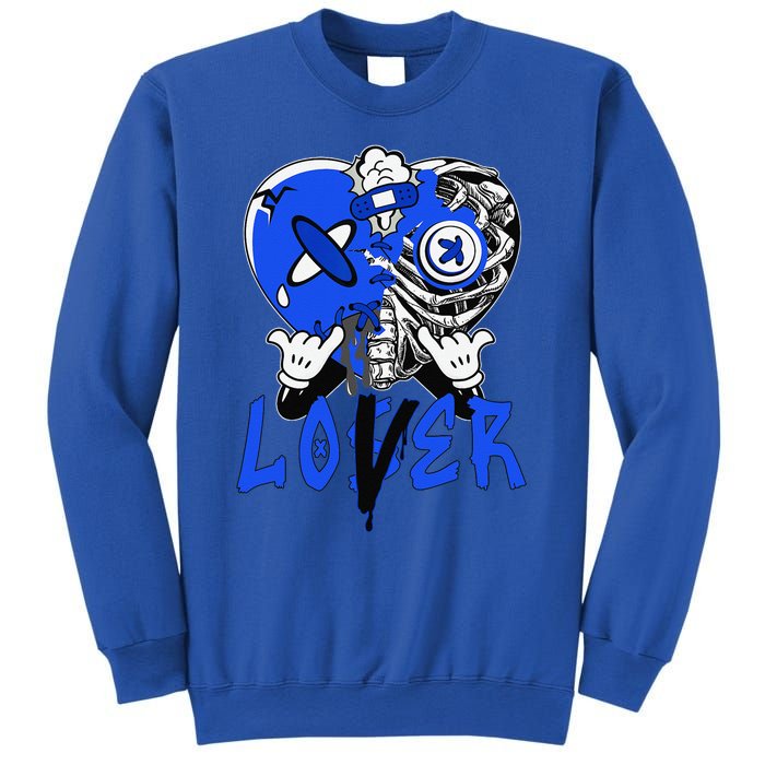 Racer Blue 5s Tee To Match Loser Lover Heart 5 Racer Blue Sweatshirt