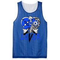 Racer Blue 5s Tee To Match Loser Lover Heart 5 Racer Blue Mesh Reversible Basketball Jersey Tank