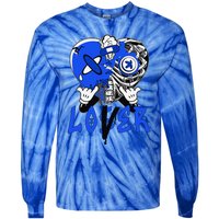 Racer Blue 5s Tee To Match Loser Lover Heart 5 Racer Blue Tie-Dye Long Sleeve Shirt