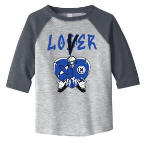 Racer Blue 5s Tee To Match Loser Lover Heart 5 Racer Blue Toddler Fine Jersey T-Shirt