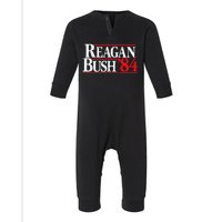 Reagan Bush 84 Vintage Republican Infant Fleece One Piece