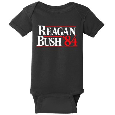 Reagan Bush 84 Vintage Republican Baby Bodysuit