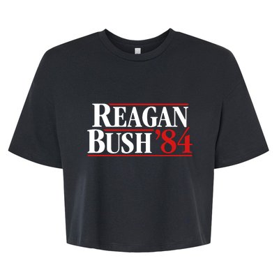 Reagan Bush 84 Bella+Canvas Jersey Crop Tee