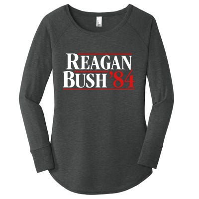 Reagan Bush 84 Women's Perfect Tri Tunic Long Sleeve Shirt