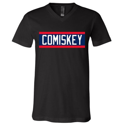 Retro Baseball 80s Throwback Style I Still Call It Comiskey V-Neck T-Shirt