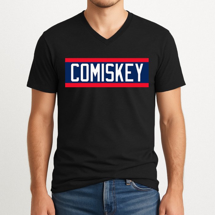 Retro Baseball 80s Throwback Style I Still Call It Comiskey V-Neck T-Shirt