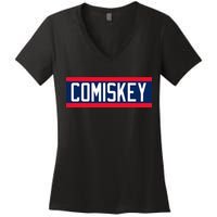Retro Baseball 80s Throwback Style I Still Call It Comiskey Women's V-Neck T-Shirt