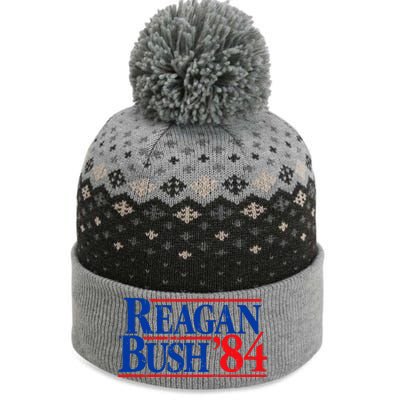 Reagan Bush 84 Vintage Republican The Baniff Cuffed Pom Beanie