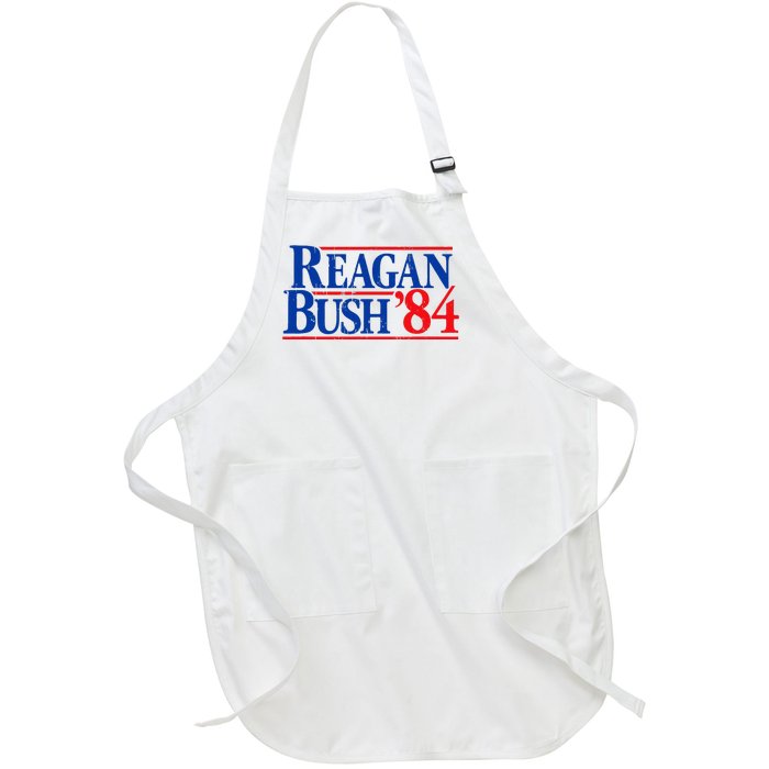 Reagan Bush 84 Vintage Republican Full-Length Apron With Pockets